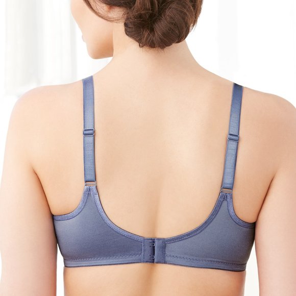 Set of 3! 42DD Glamorise ELEGANCE Bra (UNDERWIRE) Lace Side-Bones Blue-Ice NEW - Picture 4 of 16